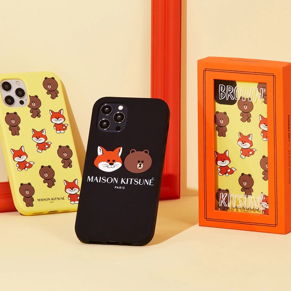 Maison Kitsune x LINE Friends Yellow iPhone 11 Case
